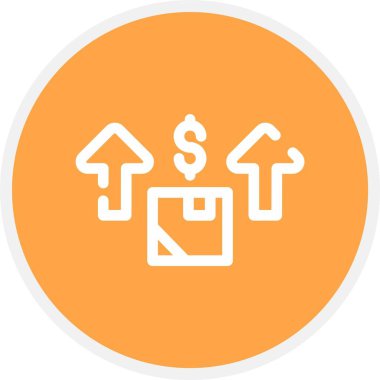 Vektör çizim dolar işareti simgesi