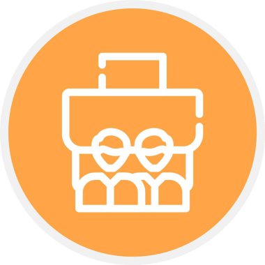 Çanta simgesinin vektör illüstrasyonu