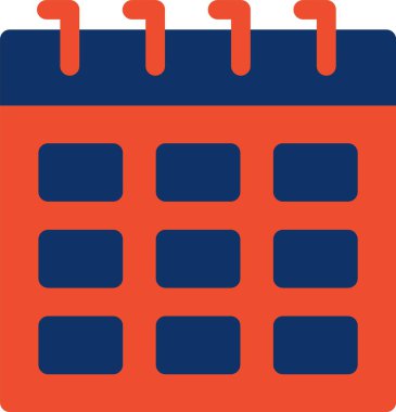 Kişisel ve ticari kullanım için takvim vektör simgesi simgesi vektör çizimi..