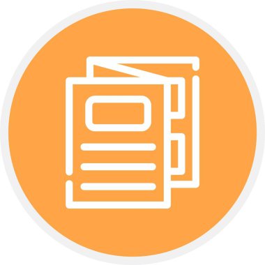 belge simgesi vektör illüstrasyonu