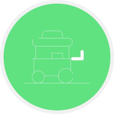 Benzersiz elektrikli ısıtıcı vektör çizgisi simgesi