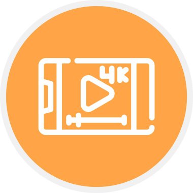 video kamera ikonu vektör illüstrasyonu