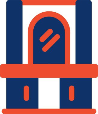 Bir binanın vektör illüstrasyonu