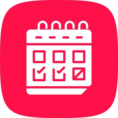 Takvim Vektörü Simgesi Tasarım İllüstrasyonu