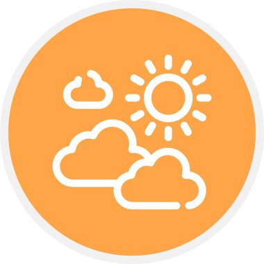 Bulut. Web simgesi basit illüstrasyon