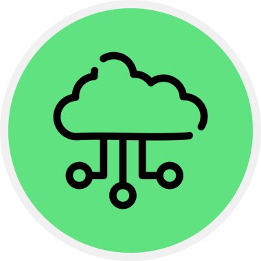 vektör Bulut simgesi illüstrasyonu