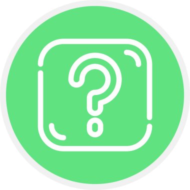 Soru işareti vektör simge işareti simge vektör çizim kişisel ve ticari kullanım için..