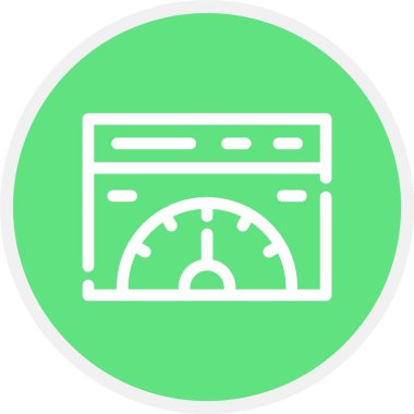 Benzersiz gaz vektör çizgisi simgesi