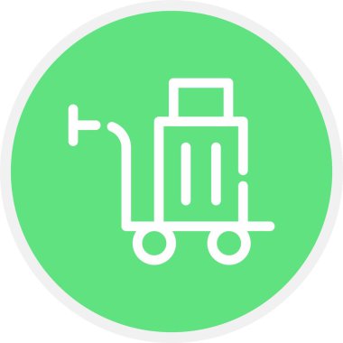 Alışveriş arabası simgesi, illüstrasyon vektör