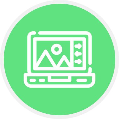 vektör lcd simgesi illüstrasyonu