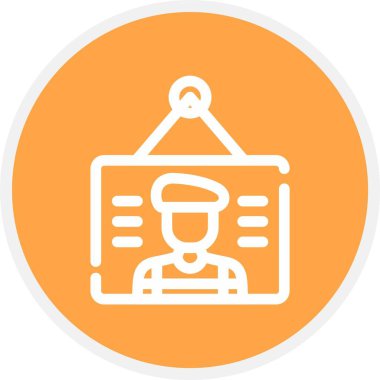 Bir insan simgesinin vektör illüstrasyonu