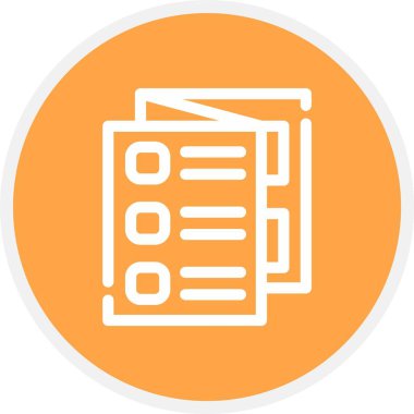 Belge. Web simgesi basit illüstrasyon