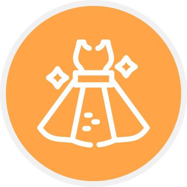 Elbise. Web simgesi basit illüstrasyon