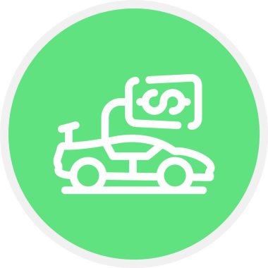 araba yıkama ikonu vektör illüstrasyonu