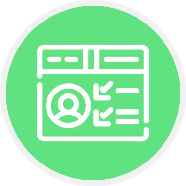 tarayıcı vektör renk çizgisi simgesi