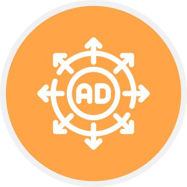 Hedef simgenin vektör illüstrasyonu