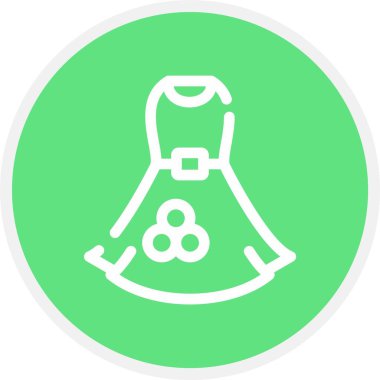 Bir elbisenin vektör illüstrasyonu