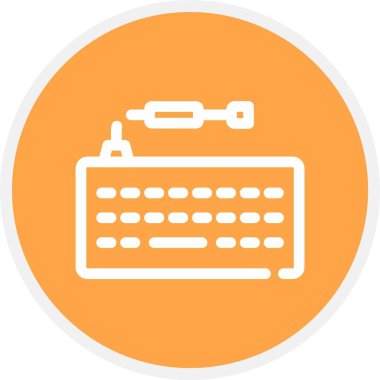 Bir daktilonun vektör illüstrasyonu