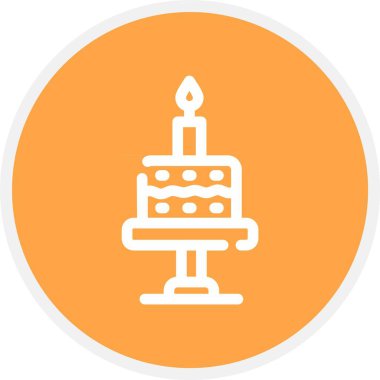 kek çizgisi vektör simgesi dekoru