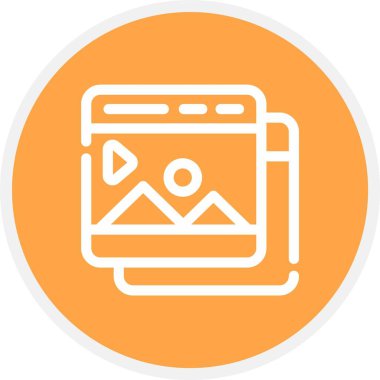 Modern simgenin vektör illüstrasyonu