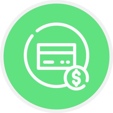 Benzersiz para cüzdanı çizgisi vektör simgesi