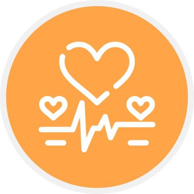 vektör kalp hızı simgesi