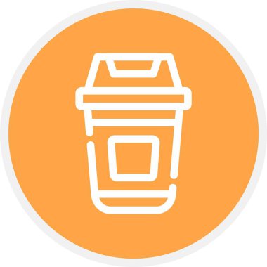 kahve fincanı simgesi, vektör illüstrasyonu