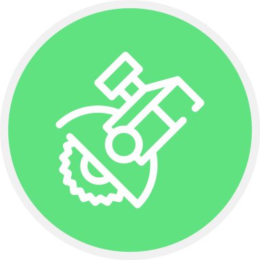 Benzersiz testere vektör simgesi