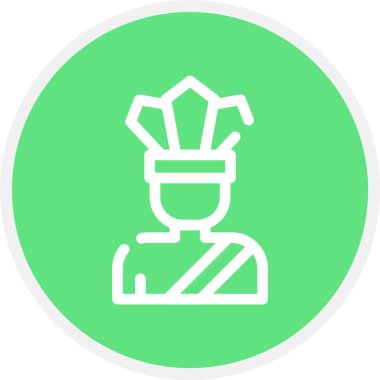 Eşsiz şef şapka vektör simgesi