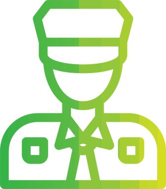 vektör yeşil adam simgesi