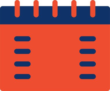 Takvim simgesi vektör illüstrasyonu