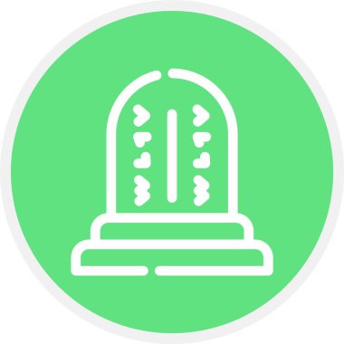 eşsiz sütun vektör çizgisi simgesi