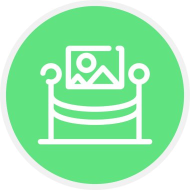 güzel salıncak çizgisi vektör simgesi