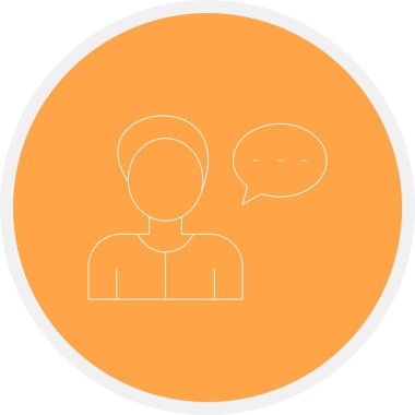 güzel avatar erkek kabartma vektör simgesi