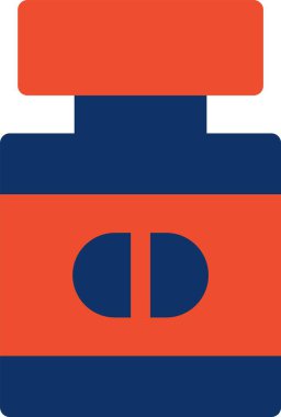 Kırmızı ve mavi renk simgesinin vektör çizimi