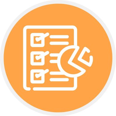 vektör raporu düz simgesi