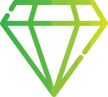 Elmas simgesi, vektör illüstrasyonu