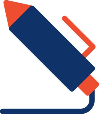 Kişisel ve ticari kullanım için kalem vektörü simgesi simgesi vektör çizimi..