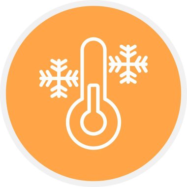 Termometre. Web simgesi basit illüstrasyon