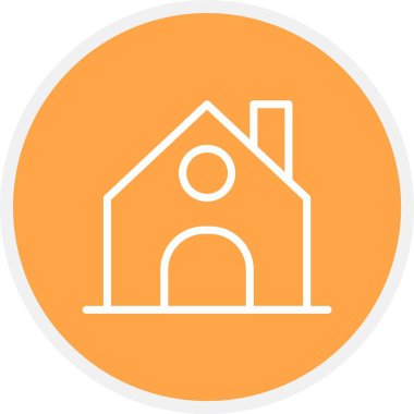 vektör evi düz biçim simgesi