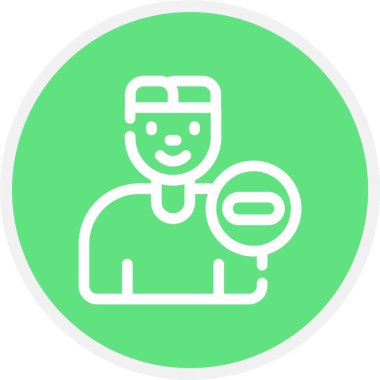 İnsan simgesinin vektör illüstrasyonu