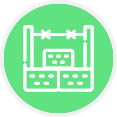 benzersiz yapı çizgisi vektör simgesi