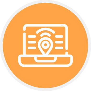 konumu simgesi harita, illüstrasyon vektör