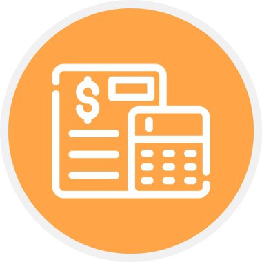 İş simgesi finansmanının vektör illüstrasyonu