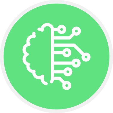 Beyin simgesinin vektör illüstrasyonu