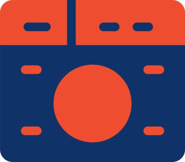 kamera simgesi vektör illüstrasyonu