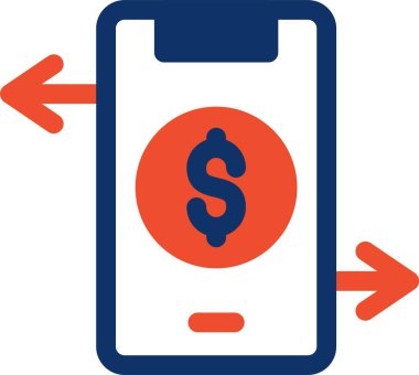 mobil ödeme simgesinin vektör illüstrasyonu