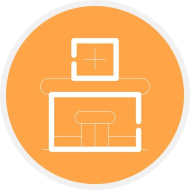 Eşsiz Laptop Vektör Satır Simgesi