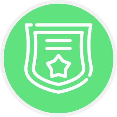 rozet satırı çember gradyan simgesi tasarımı