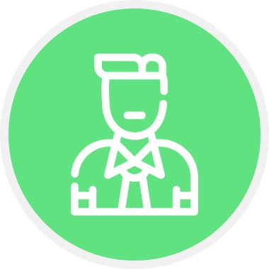 eşsiz kullanıcı vektör çizgisi simgesi